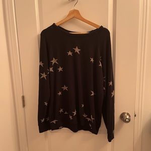 Black sweater with stars